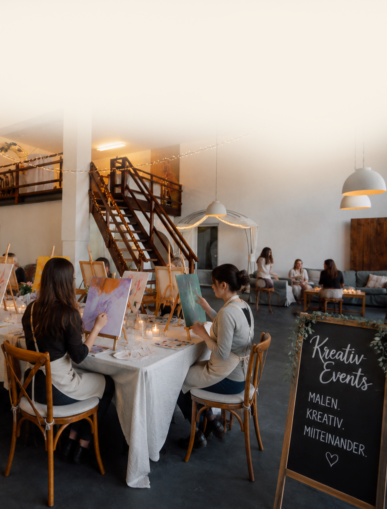 Kreativer Abend im Loft mit Freundinnen