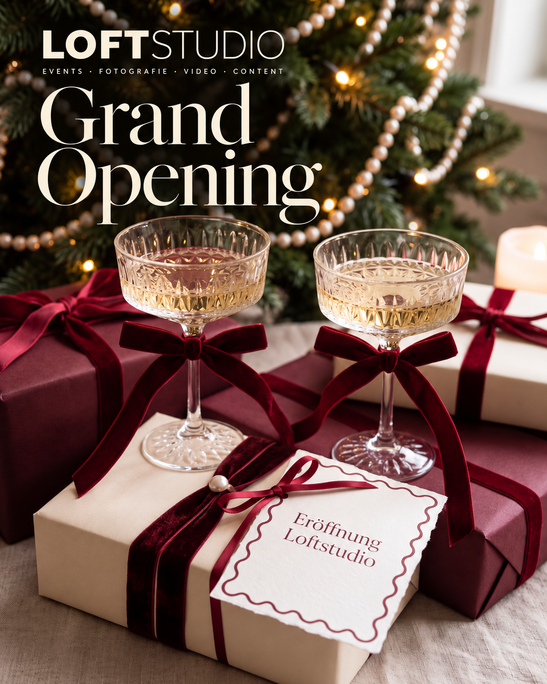 Grand Opening – Festliche Eröffnung im LOFT STUDIO, Samstag 07. November 2026, 14–18 Uhr
